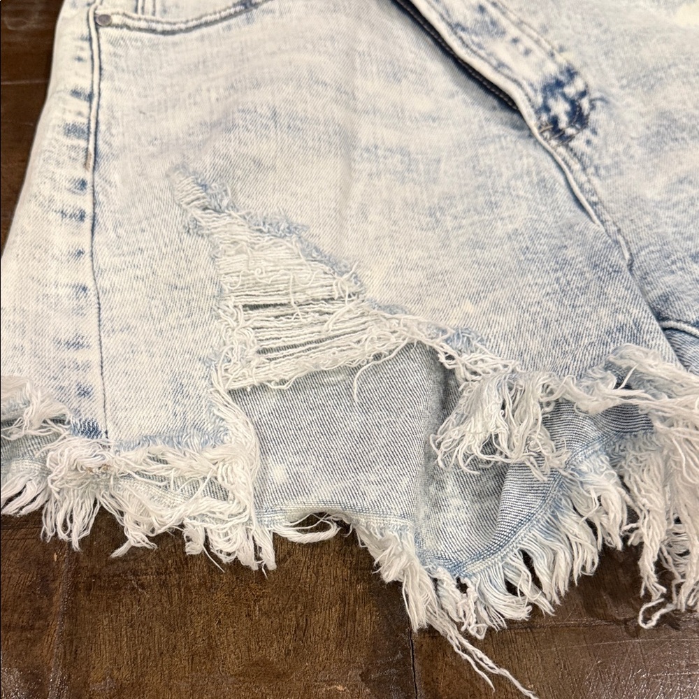Risen Distressed Denim Women Shorts - Picture 4 of 8